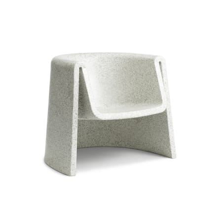 Fauteuil Bit plastique blanc / Recyclé - Normann Copenhagen