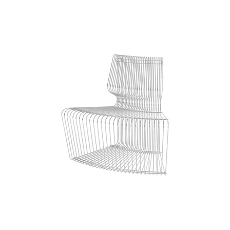 Fauteuil Pantonova Concave métal argent / Verner Panton, 1971 - MONTANA