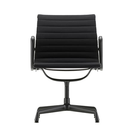 Fauteuil pivotant Aluminium Chair EA108 tissu noir - Vitra