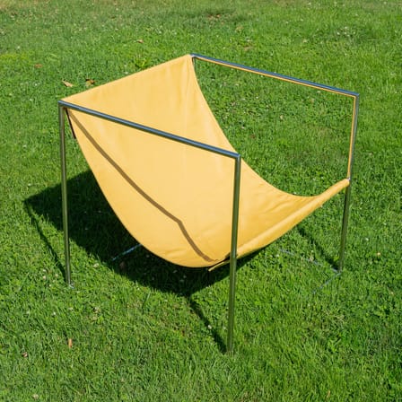 Fauteuil Solo tissu jaune Outdoor - valerie objects
