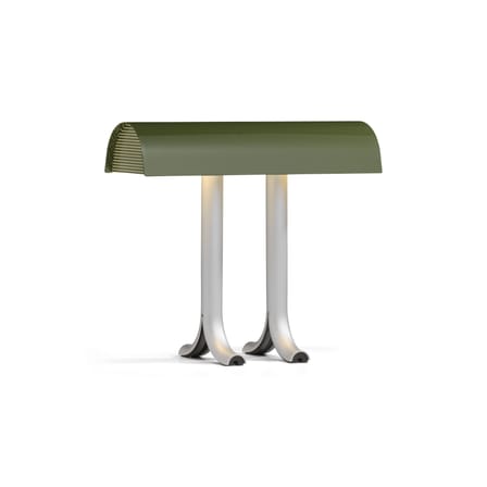 Lampe de table Anagram métal vert / L 36,5 cm - Hay