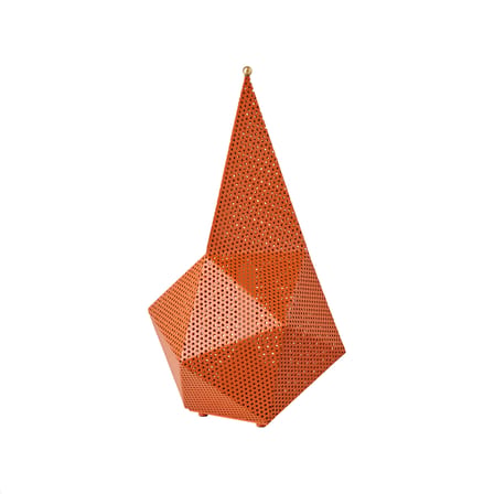 Lampe sans fil rechargeable Bagdad métal orange / Mathieu Matégot, 1954 - Acier perforé - Gubi