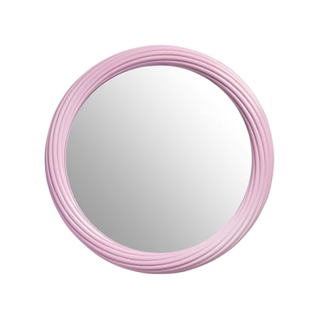 Miroir mural Churros rose / Ø 44.5 cm - & klevering