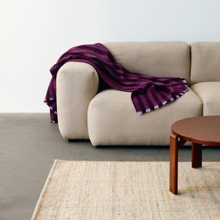 Plaid Duo violet / 130 x 180 cm - 100% laine - Hay