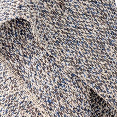 Plaid Ocean tissu bleu / 160 x 130 cm - Bloomingville