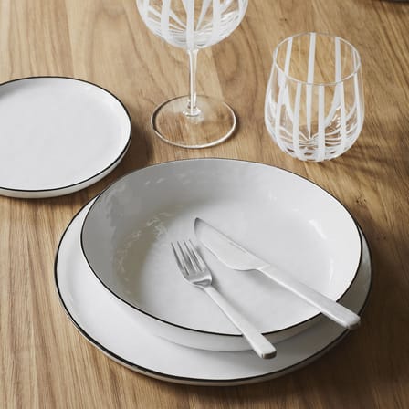 Set vaisselle Salt céramique blanc / 2 personnes - 6 pièces - BROSTE COPENHAGEN