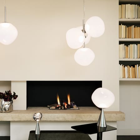 Suspension Melt Chandelier Mini blanc / LED - Ø 54 x H 63 cm - Tom Dixon