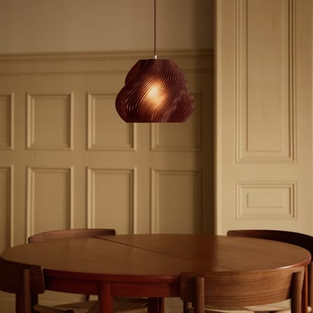 Suspension Soft Serve 02 rouge / Ø 31 x H 25 cm - CRÈME ATELIER