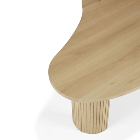 Table basse Boomerang bois naturel / 126 x 74 x H 40 cm - Chêne - Ethnicraft