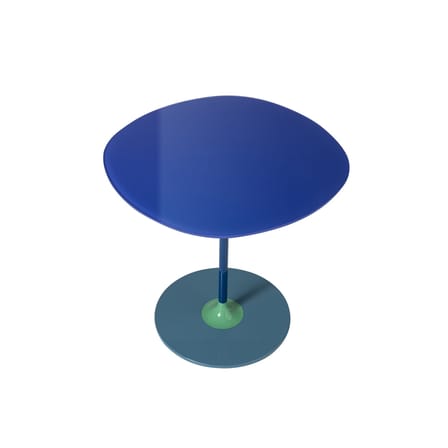 Table d'appoint Thierry verre bleu / 45 x 45 x H 45 cm - Verre - Kartell