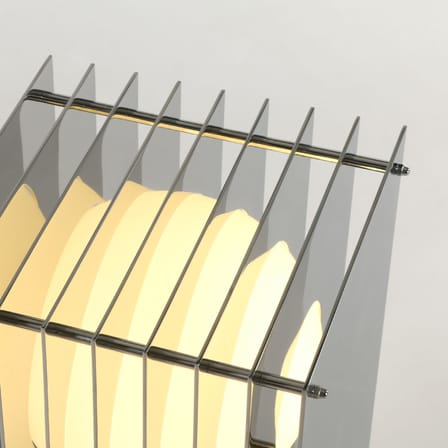 Lop Big Rectangle Table lamp metal / Polished steel - BANG