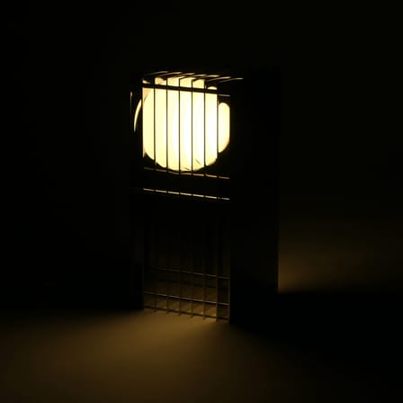 Lop Small Rectangle Table lamp metal / Polished steel - BANG