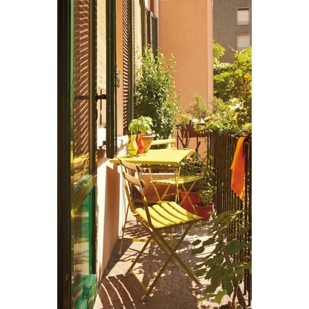 Set table & assises Arc en Ciel métal / Table 70x50cm + 2 chaises - Emu