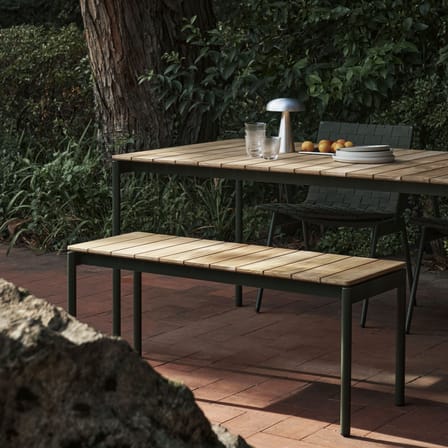 Table rectangulaire Ville AV26 bois naturel / 220 x 90 cm - &tradition