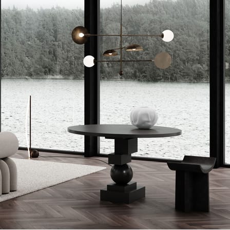 Tabouret Brutus marron / L 60 cm - 101 COPENHAGEN