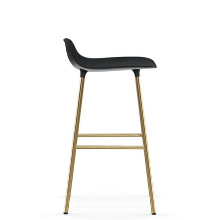 Tabouret de bar Form plastique noir / H 65 cm/ Modèle d'exposition - Normann Copenhagen
