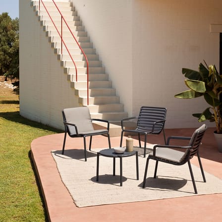 Tavolino Doga corian rosso / Ø 49,5 x H 39,5 cm - NARDI