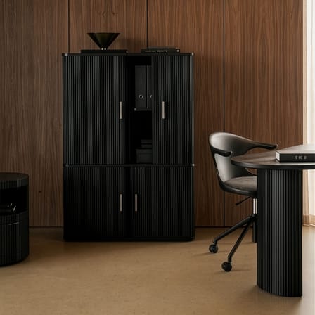 Armoire Roller Max bois marron / L 100 x H 142 cm - Ethnicraft