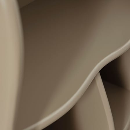 Bibliothèque enfant Slope bois beige / 66 x H 95 cm - Ferm Living