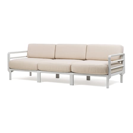 Canapé de jardin modulable Maximo tissu beige / 3 places - L 253.5 cm - NARDI