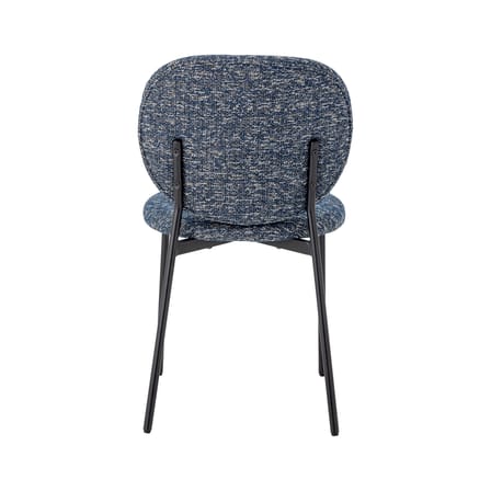 Chaise rembourrée Percey tissu bleu - Bloomingville