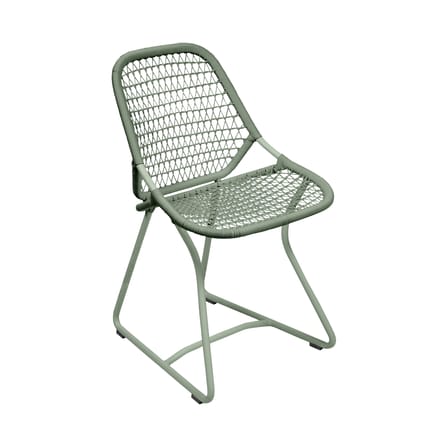 Chaise Sixties / Assise souple plastique tressé - Fermob