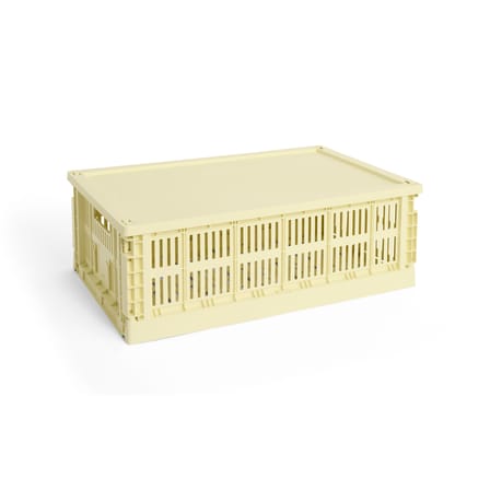 Couvercle  plastique jaune / Pour panier Colour Crate Large 35,5 x 54,5 cm - Hay