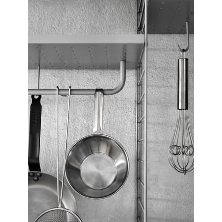 Lot de 5 crochets / Pour étagères en métal perforé - String Furniture