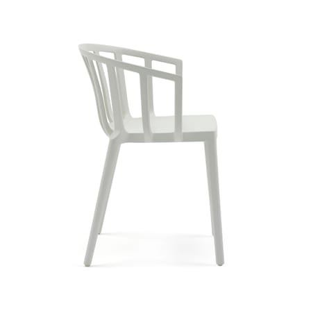 Fauteuil empilable Venice plastique blanc - Kartell