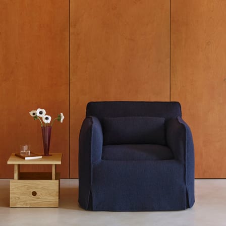 Fauteuil rembourré Mimi tissu bleu - Hay