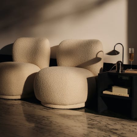 Chauffeuse Rico Piccolo / Tissu bouclé - Ferm Living