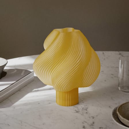 Lampe sans fil rechargeable Soft Serve jaune - CRÈME ATELIER