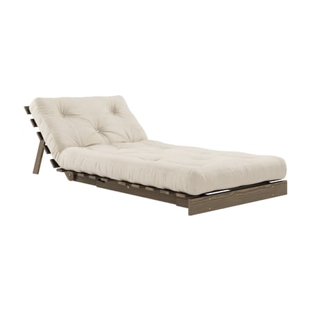Fauteuil convertible Roots / Dormeuse & lit d'appoint - 3 positions / Structure marron - KARUP DESIGN