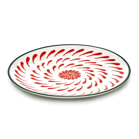 Piatto Bazaar ceramica rosso / Set di 4 - Ø 26,5 cm - Serax