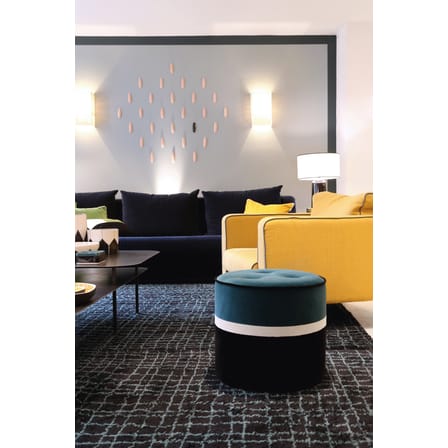 Pouf Léo Small / Ø 42 x H 40 cm - Velours - Maison Sarah Lavoine