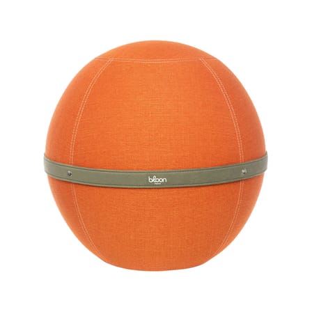 Pouf Original XL orange / Ergonomique - Ø 65 cm / Tissu chiné - BLOON PARIS