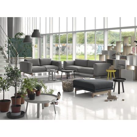 Table basse Around Large bois naturel / Ø 72 x H 37,5 cm - Muuto