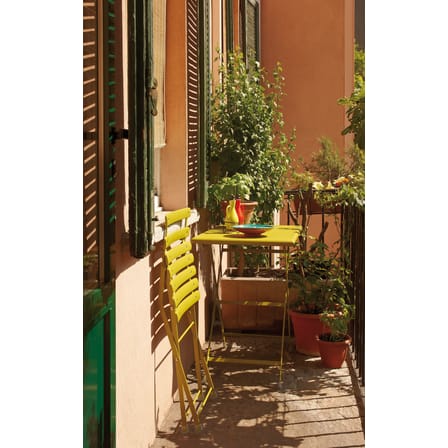Set table & assises Arc en Ciel métal / Table 70x50cm + 2 chaises - Emu