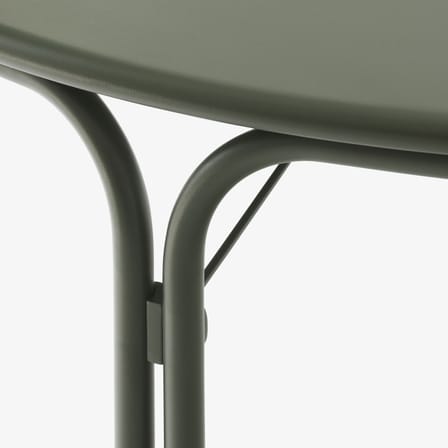 Table ronde Thorvald SC98 métal vert / Ø 115 cm - &tradition
