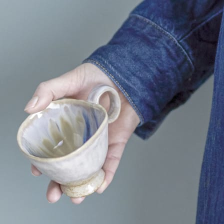 Tasse Imogen céramique beige / Ø 8,5 x H 7 cm - 175 ml - Bloomingville