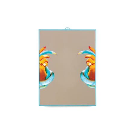Specchio Toiletpaper materiale plastico multicolore / Mani & serpenti - Seletti