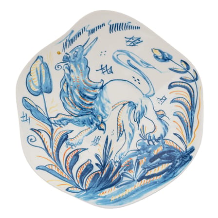 Assiette creuse Classics on Acid - Leone céramique bleu / Ø 24,9 cm - Diesel living with Seletti