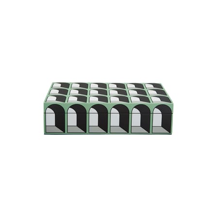 Boîte Arcade Large bois vert / 30 x 20 cm x H 8 cm - Jonathan Adler