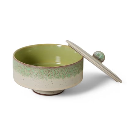 Boîte hermétique 70s ceramics céramique vert / Ø 14 x H 10 cm - HK LIVING