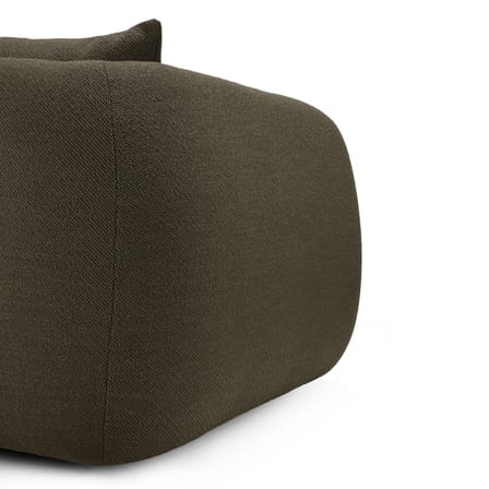 Canapé droit Figur tissu vert / 3 places - L 244 cm - Ethnicraft