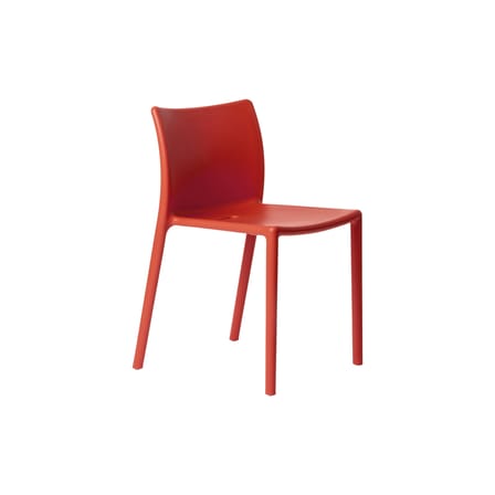 Chaise empilable Air-Chair plastique rouge / Jasper Morrison, 2000 - Magis