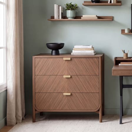 Marius Chest of drawers natural wood / L 100 x  H 90 cm - Hartô