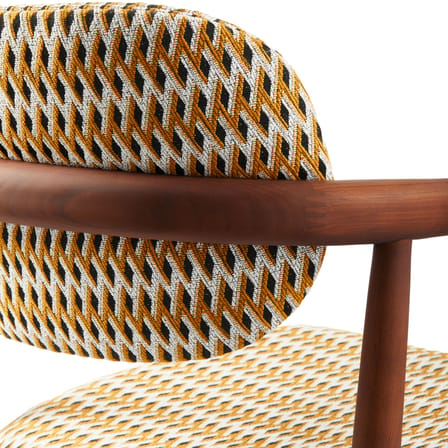 Fauteuil rembourré Henry tissu jaune - Pols Potten