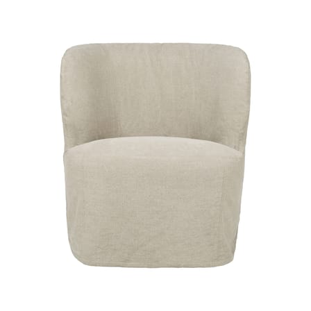 Fauteuil rembourré Stay / Housse amovible lin lavé - Gubi