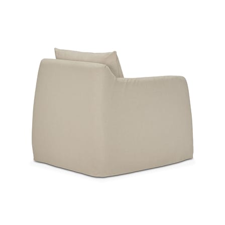 Fauteuil rembourré Weave tissu blanc - Ethnicraft